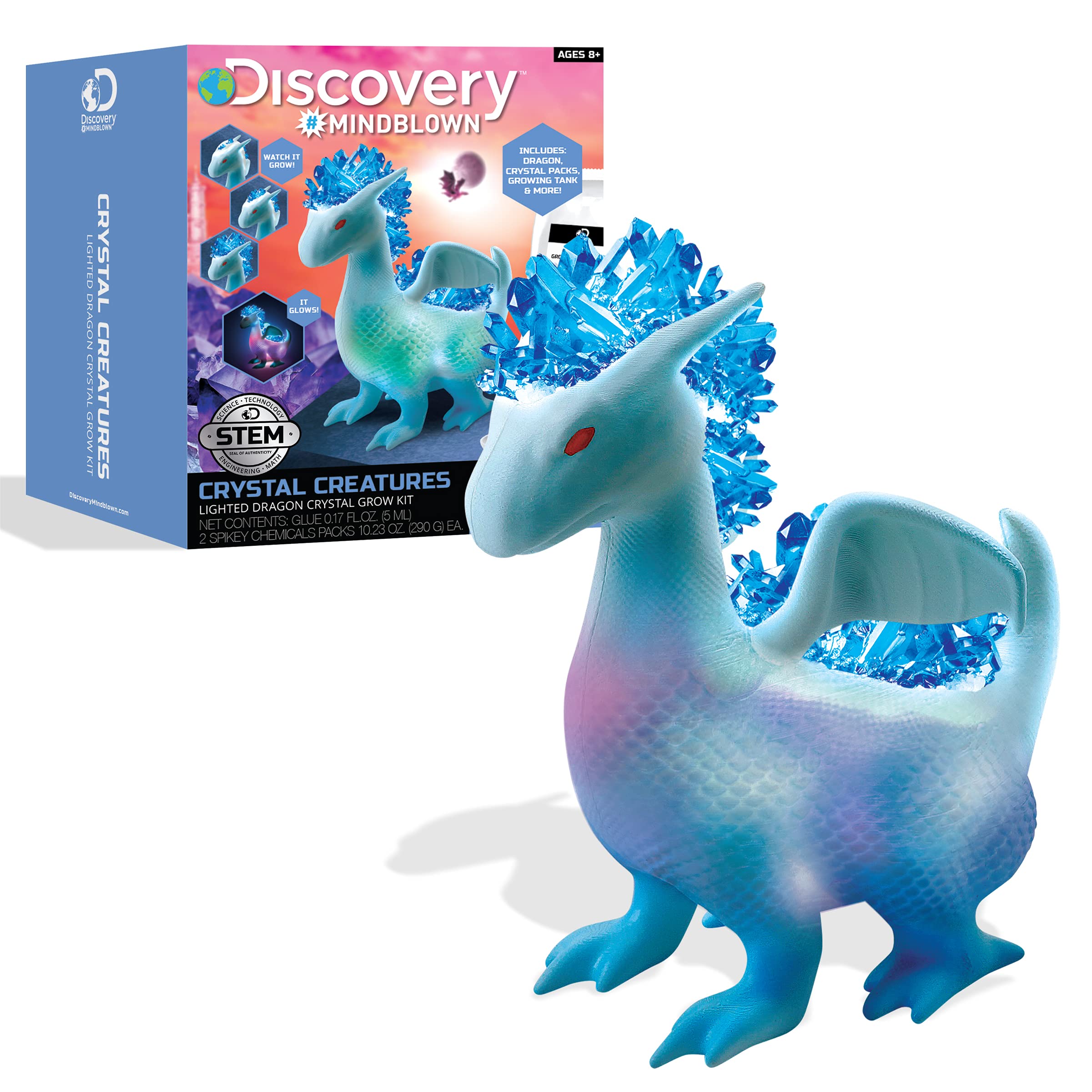 Amazon.com: Discovery #MINDBLOWN Crystal Creatures Set, Lighted